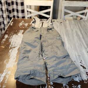 Jupa Kids Dridux Thermadux Insulated Ski Snow Bib Pants Grey Size 6X/7